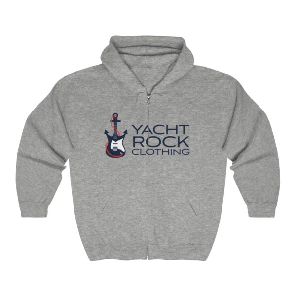 Yacht Rock Clothing Logo Unisex Full Zip Hooded Sweatshirt Yacht