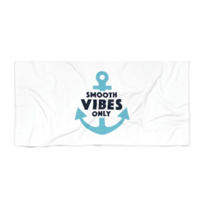 Smooth Vibes Only Beach Towel