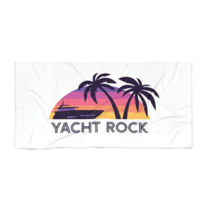 A Yacht Rock Sunset Beach Towel