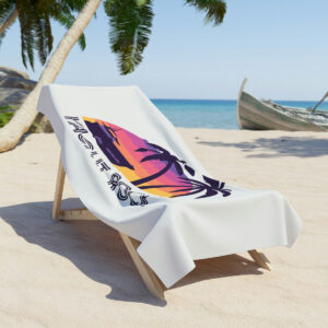 A Yacht Rock Sunset Beach Towel