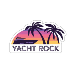 A Yacht Rock Sunset Sticker