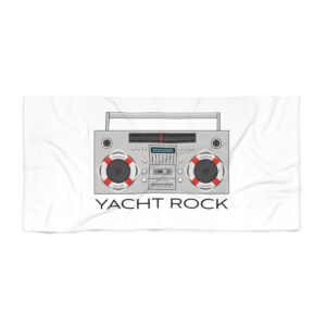 Yacht Rock Boom Box Beach Towel