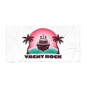 Pink and Palms Beach Towel